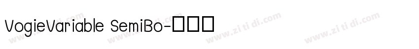 VogieVariable SemiBo字体转换